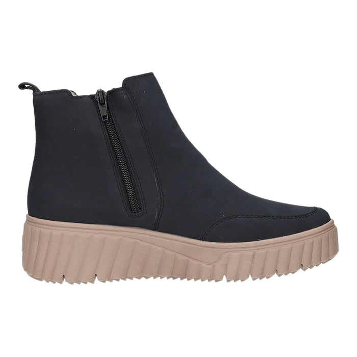 Rieker Schlupf-/Reißverschlußstiefelette Warmfutter bis 35mm Absatz (casual)
