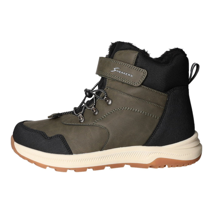Sneakers Schlupf-/Klettstiefelette Warmfutter