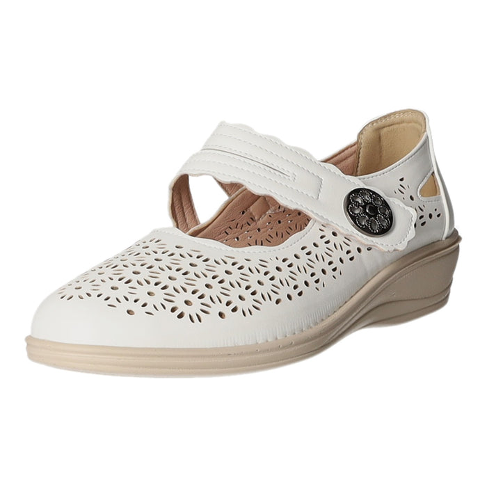 Donna Andrea Slipper/Kletthalbschuh luftdurchlässig (durchbrochenes/geflochtenes Obermaterial) - SchuhEggers.de