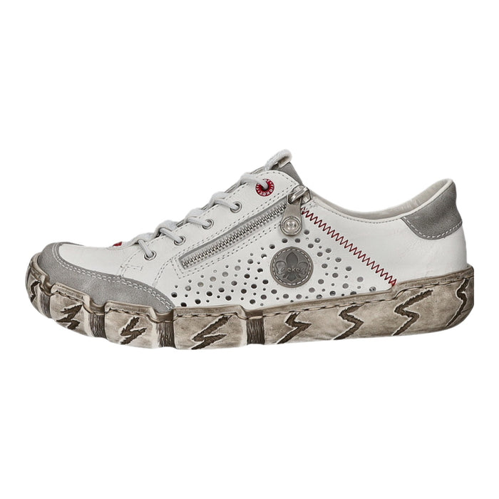 Rieker Slipper/Kletthalbschuh luftdurchlässig (durchbrochenes/geflochtenes Obermaterial) - SchuhEggers.de