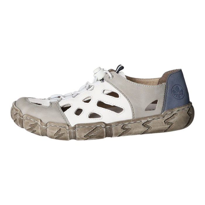 Rieker Slipper/Kletthalbschuh luftdurchlässig (durchbrochenes/geflochtenes Obermaterial) - SchuhEggers.de