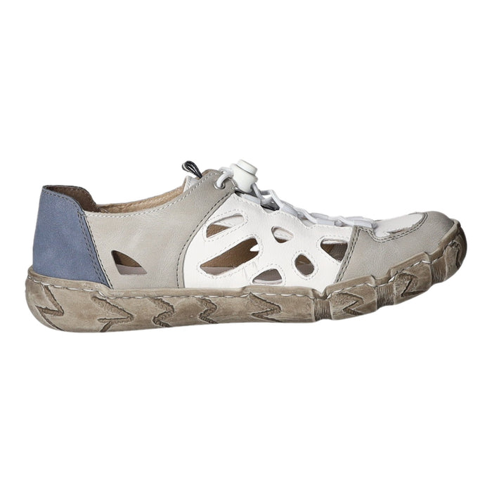Rieker Slipper/Kletthalbschuh luftdurchlässig (durchbrochenes/geflochtenes Obermaterial) - SchuhEggers.de