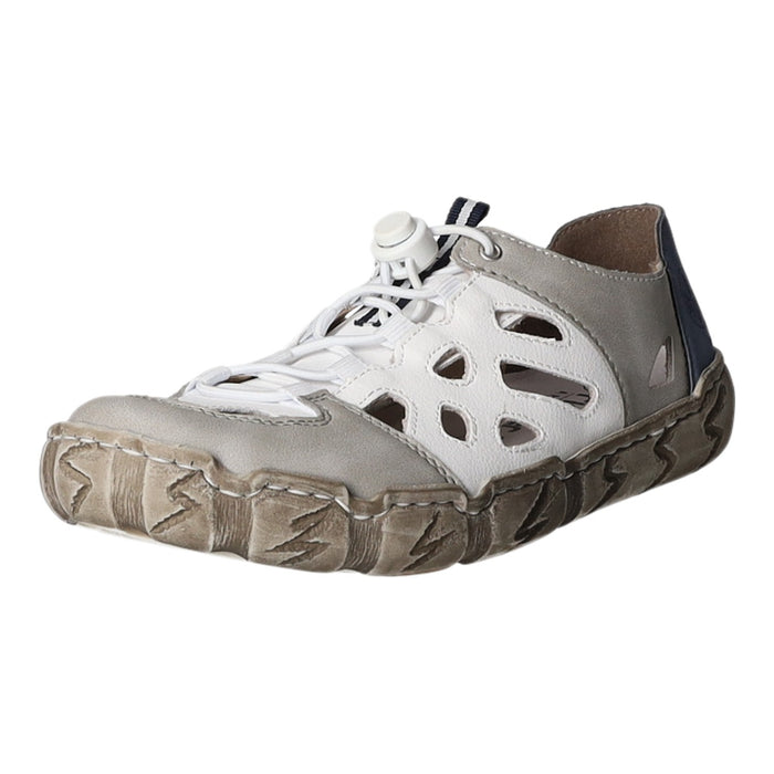 Rieker Slipper/Kletthalbschuh luftdurchlässig (durchbrochenes/geflochtenes Obermaterial) - SchuhEggers.de