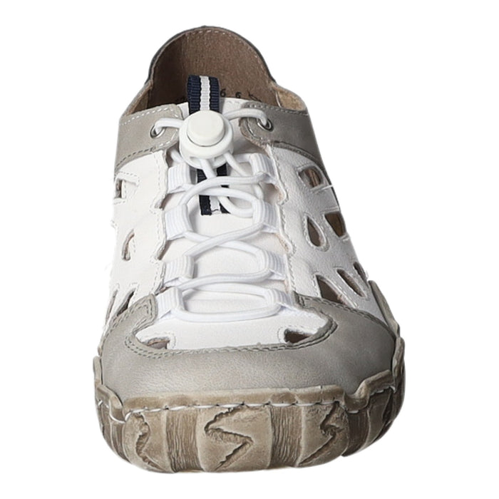 Rieker Slipper/Kletthalbschuh luftdurchlässig (durchbrochenes/geflochtenes Obermaterial) - SchuhEggers.de
