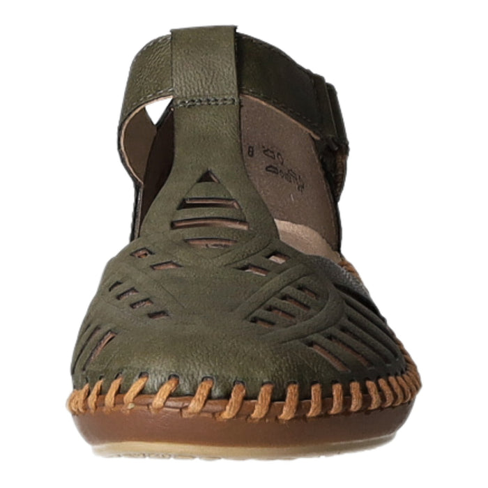 Rieker Slipper/Kletthalbschuh luftdurchlässig (durchbrochenes/geflochtenes Obermaterial) - SchuhEggers.de