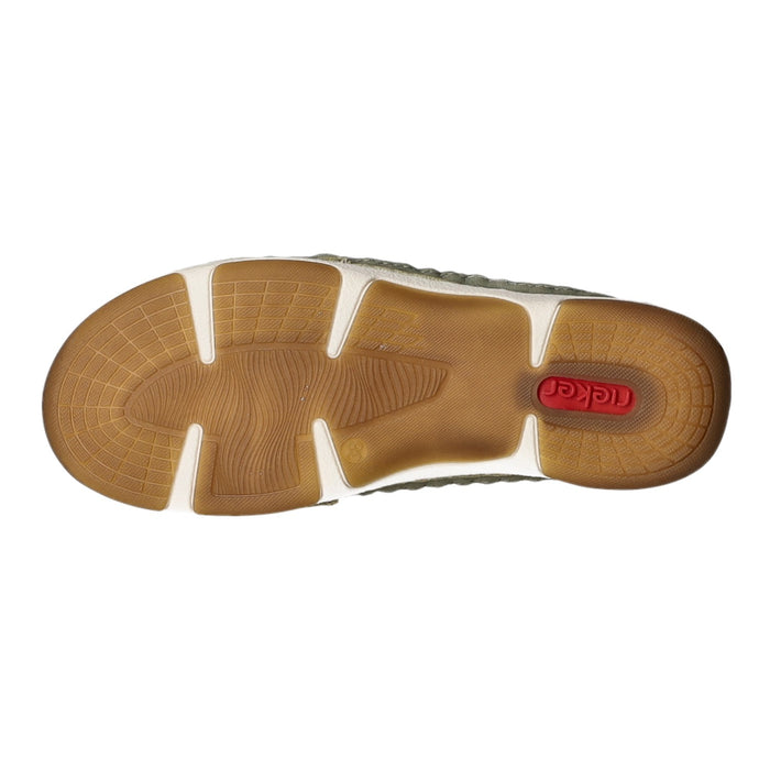 Rieker Slipper/Kletthalbschuh luftdurchlässig (durchbrochenes/geflochtenes Obermaterial) - SchuhEggers.de