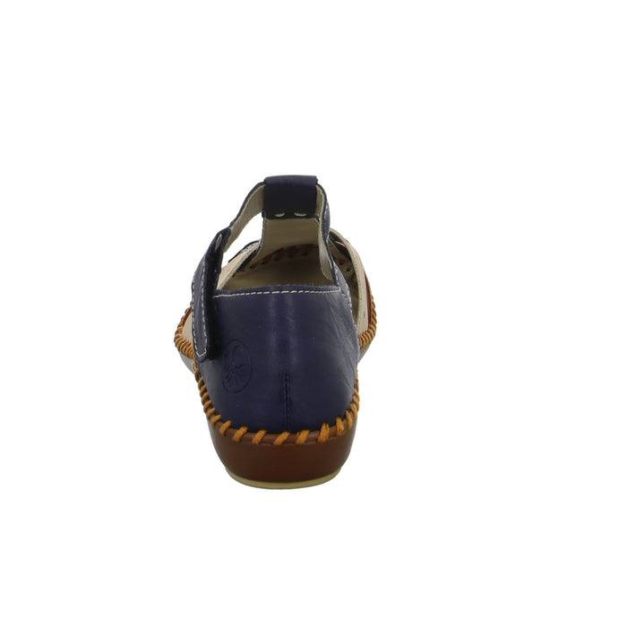 Rieker Slipper/Kletthalbschuh luftdurchlässig (durchbrochenes/geflochtenes Obermaterial) - SchuhEggers.de