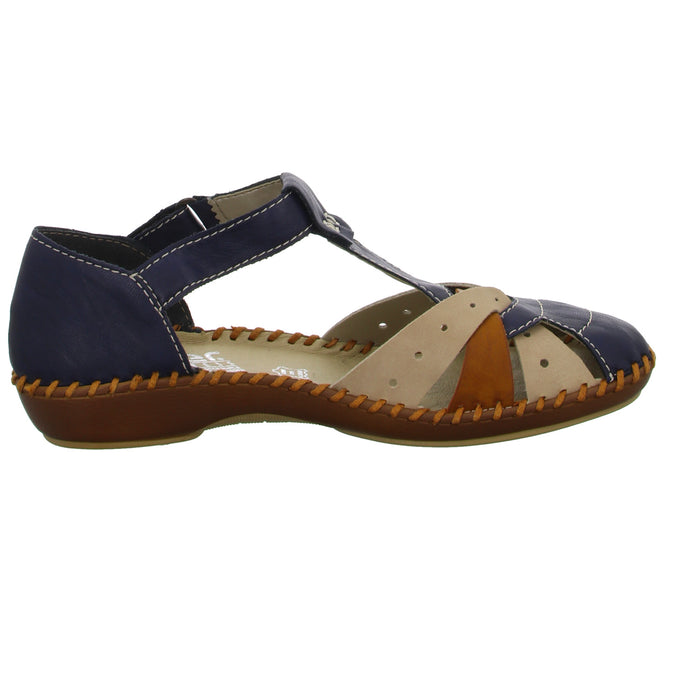 Rieker Slipper/Kletthalbschuh luftdurchlässig (durchbrochenes/geflochtenes Obermaterial) - SchuhEggers.de