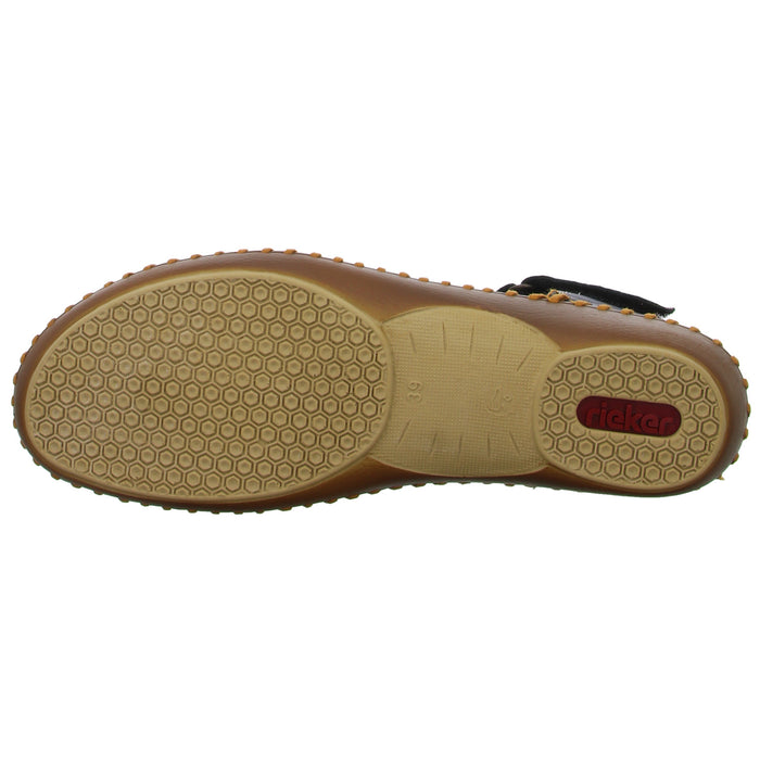 Rieker Slipper/Kletthalbschuh luftdurchlässig (durchbrochenes/geflochtenes Obermaterial) - SchuhEggers.de