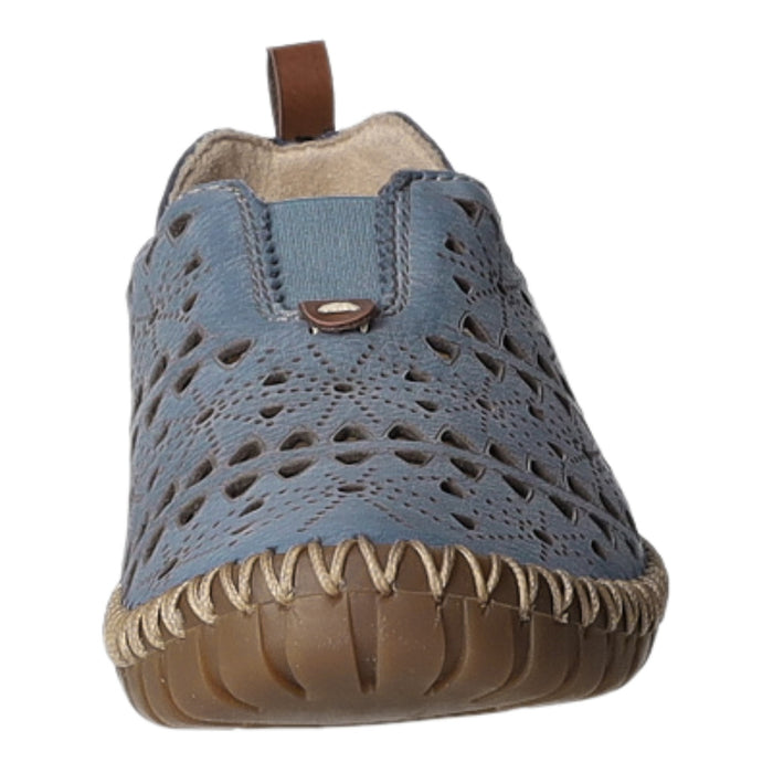 Rieker Slipper/Kletthalbschuh luftdurchlässig (durchbrochenes/geflochtenes Obermaterial) - SchuhEggers.de
