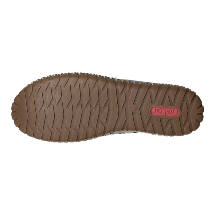 Rieker Slipper/Kletthalbschuh luftdurchlässig (durchbrochenes/geflochtenes Obermaterial) - SchuhEggers.de