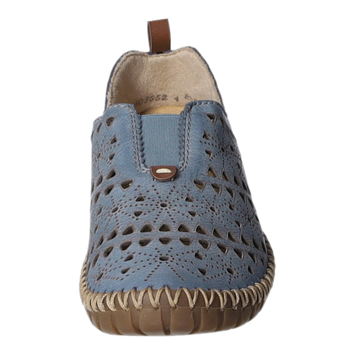 Rieker Slipper/Kletthalbschuh luftdurchlässig (durchbrochenes/geflochtenes Obermaterial) - SchuhEggers.de