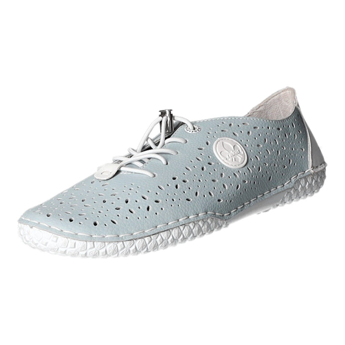 Rieker Slipper/Kletthalbschuh luftdurchlässig (durchbrochenes/geflochtenes Obermaterial) - SchuhEggers.de