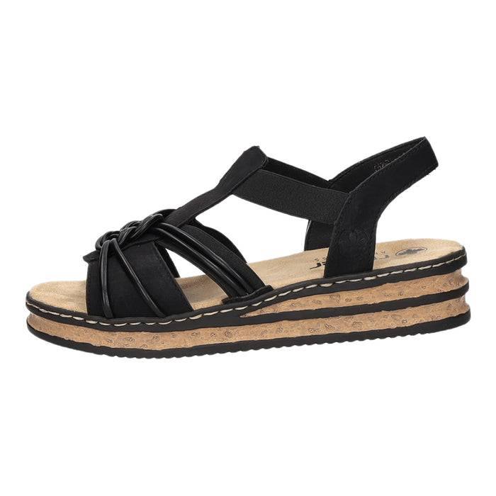 Rieker Keil Sandalette ab 30mm Sohlenhöhe