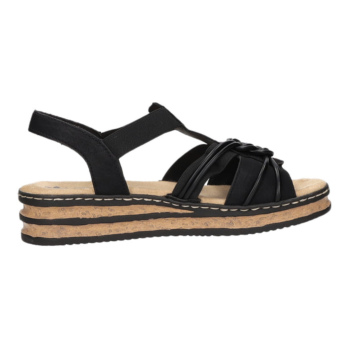 Rieker Keil Sandalette ab 30mm Sohlenhöhe