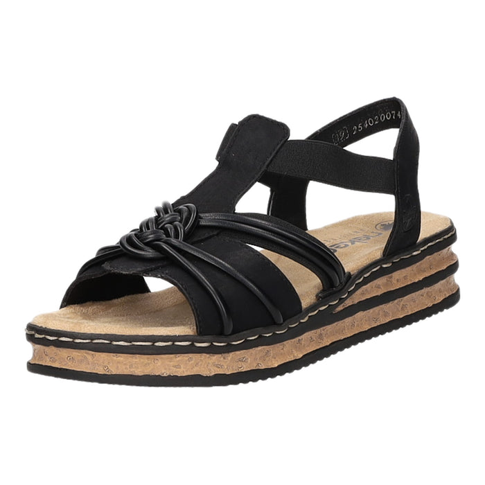 Rieker Keil Sandalette ab 30mm Sohlenhöhe