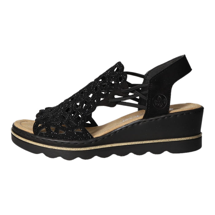 Rieker Keil Sandalette ab 30mm Sohlenhöhe - SchuhEggers.de