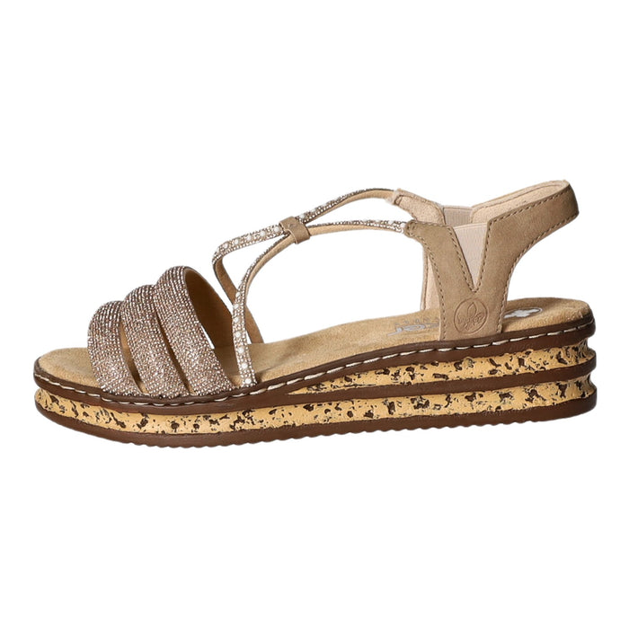 Rieker Keil Sandalette ab 30mm Sohlenhöhe - SchuhEggers.de