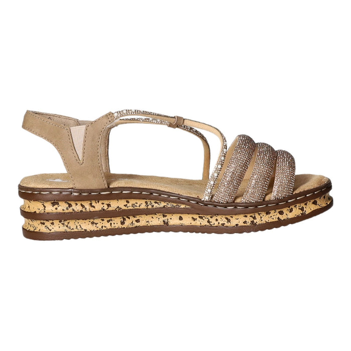 Rieker Keil Sandalette ab 30mm Sohlenhöhe - SchuhEggers.de
