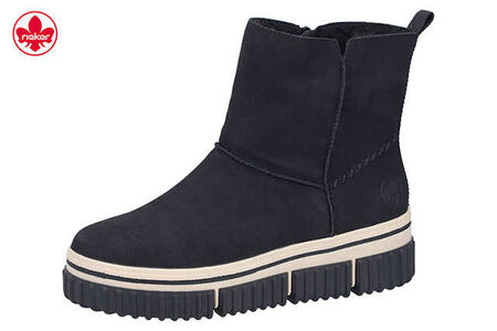 Rieker Schlupf-/Reißverschlußstiefelette Warmfutter bis 35mm Absatz (casual)