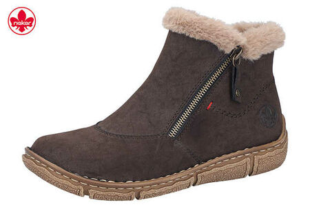 Rieker Schlupf-/Reißverschlußstiefelette Warmfutter bis 35mm Absatz (casual)