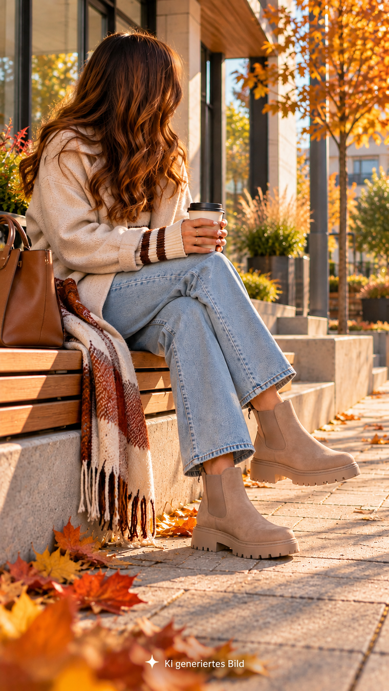 Damen Herbstmode mit modischen Schuhen – Schuh Eggers