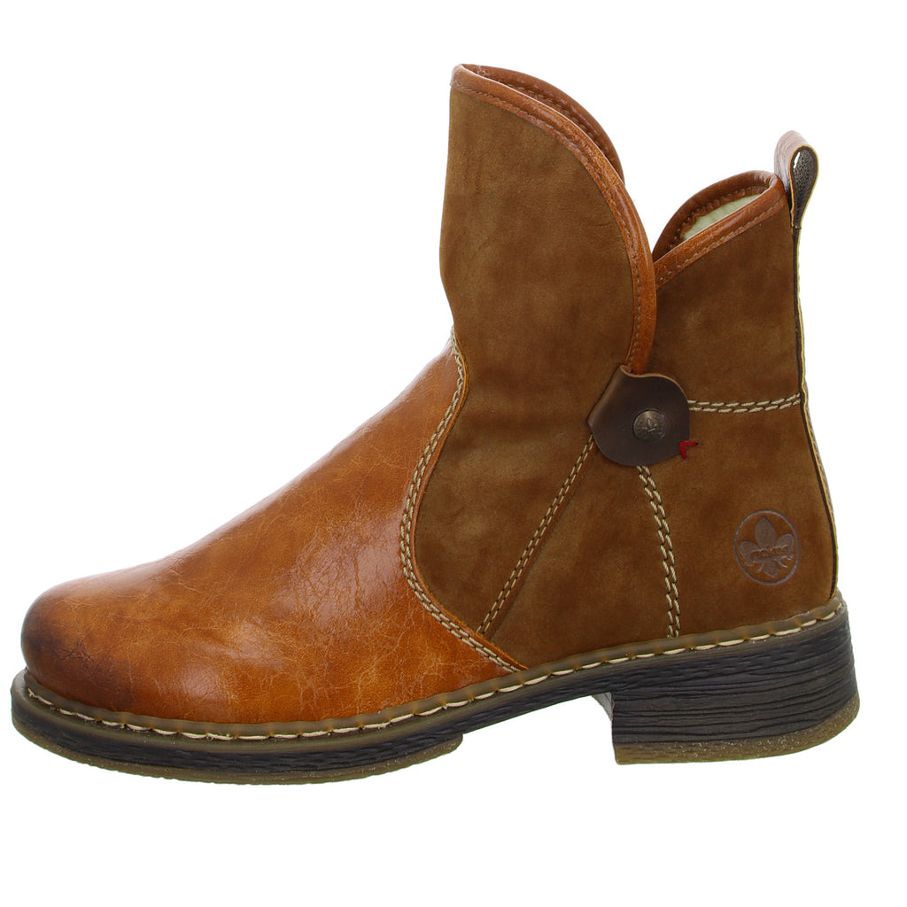 Rieker Schlupf-/Reißverschlußstiefelette Warmfutter bis 35mm Absatz (casual) - SchuhEggers.de