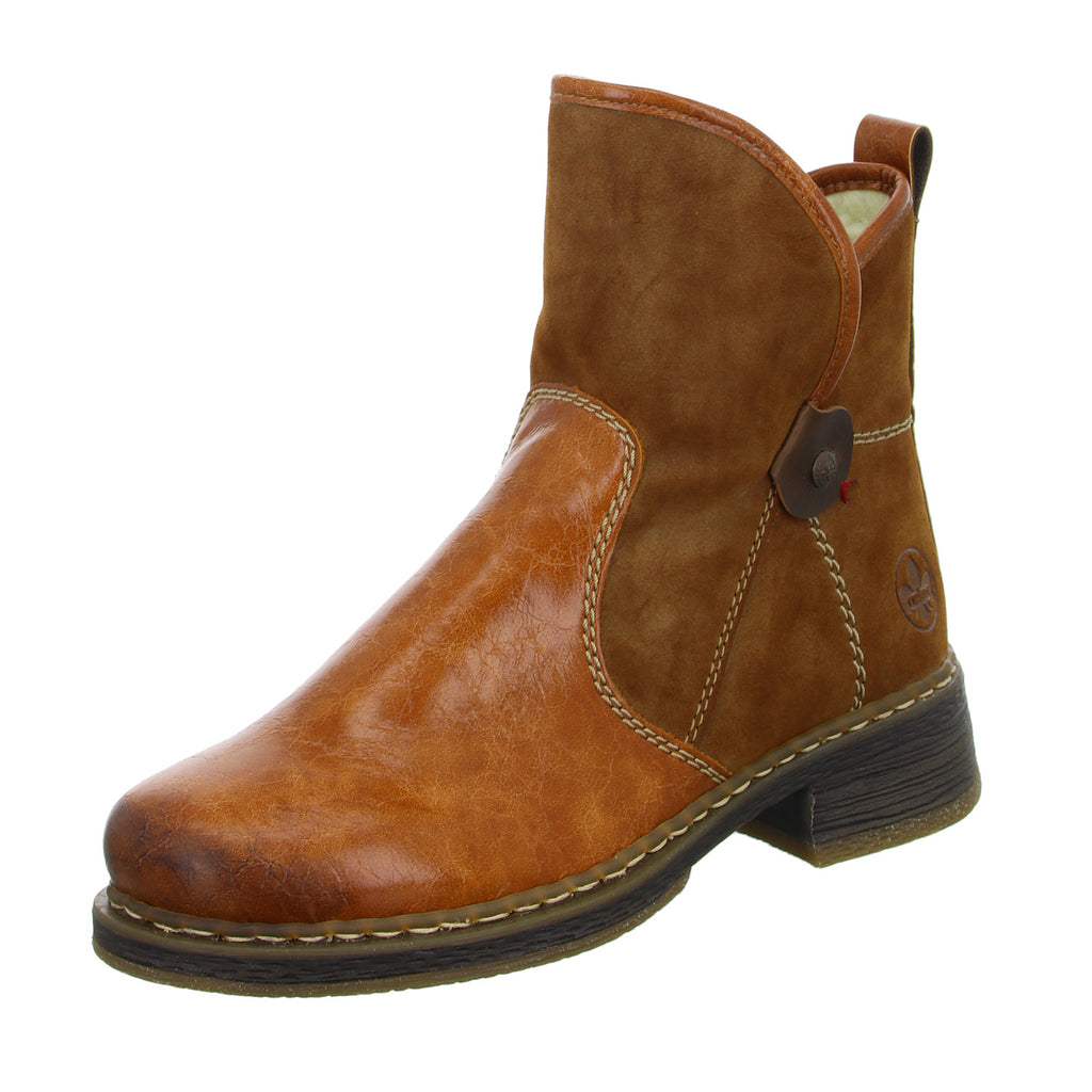 Rieker Schlupf-/Reißverschlußstiefelette Warmfutter bis 35mm Absatz (casual) - SchuhEggers.de