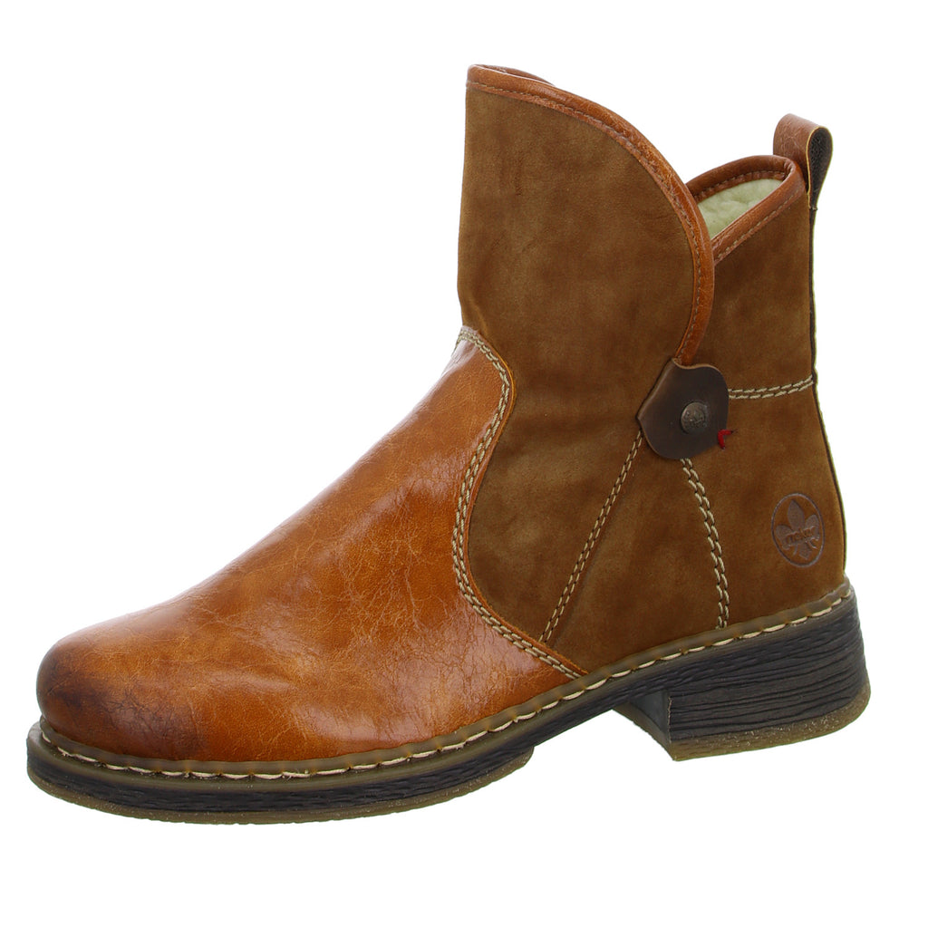Rieker Schlupf-/Reißverschlußstiefelette Warmfutter bis 35mm Absatz (casual) - SchuhEggers.de