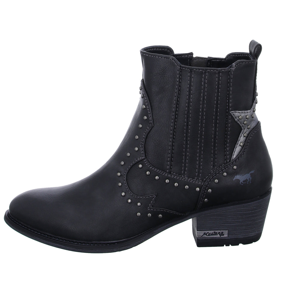 MUSTANG Schlupf-/Reißverschlußstiefelette Warmfutter ab 35mm Absatz - SchuhEggers.de