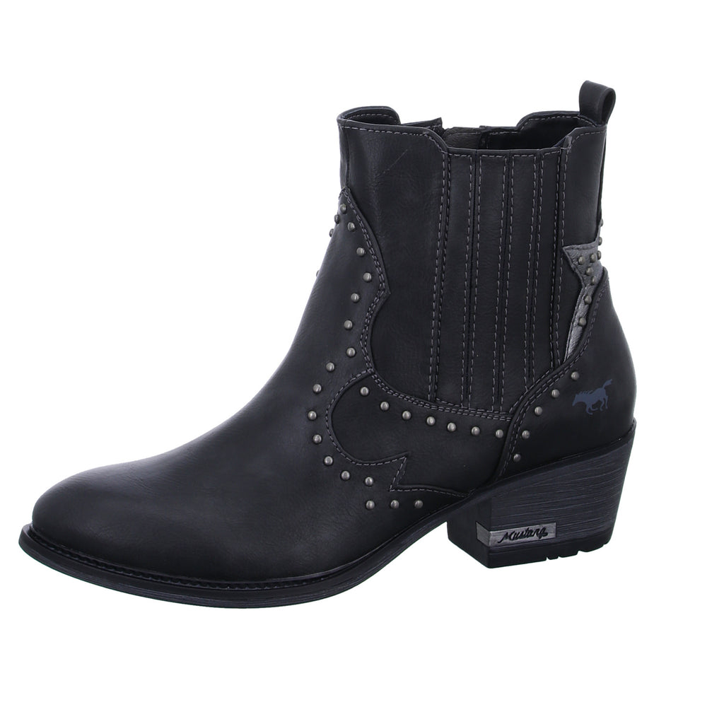 MUSTANG Schlupf-/Reißverschlußstiefelette Warmfutter ab 35mm Absatz - SchuhEggers.de