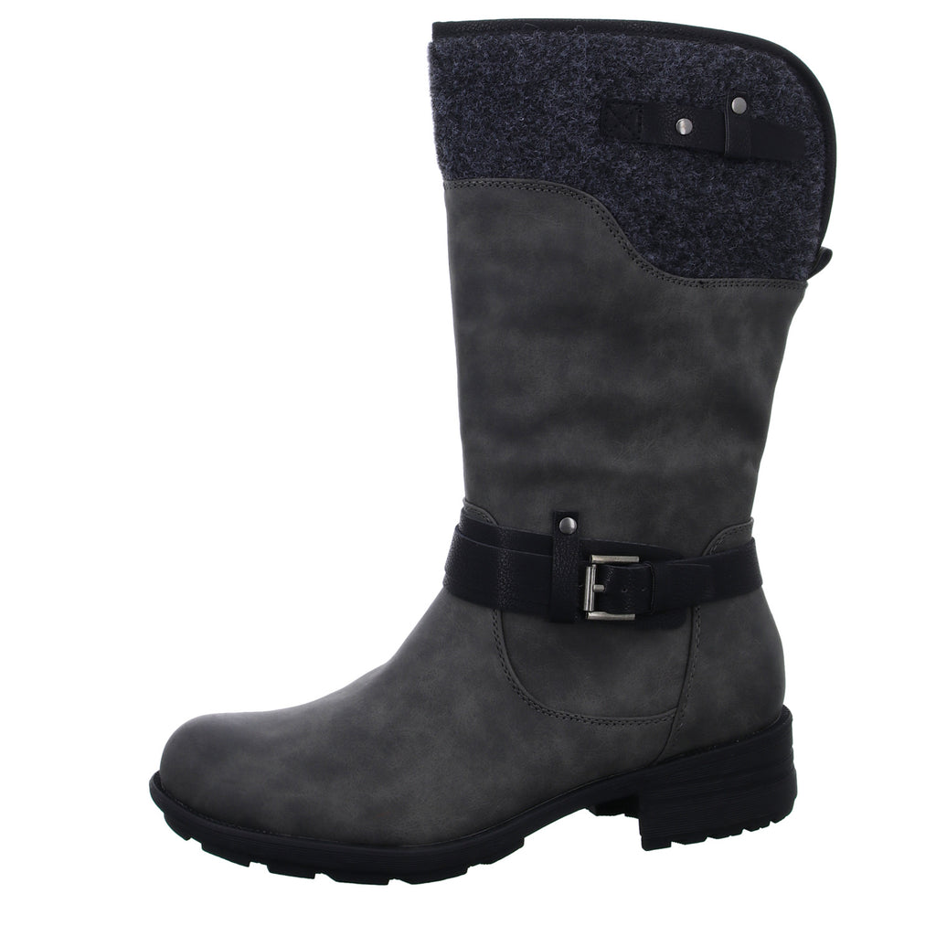 Alyssa Schlupf-/Reißverschlußstiefelette Warmfutter bis 35mm Absatz (casual) - SchuhEggers.de